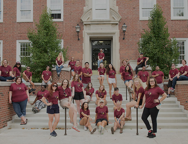Group of students who worked Welcome Week.